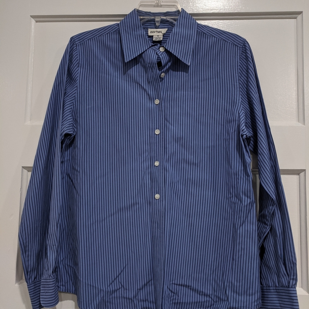 Ann Taylor Blue Button down
